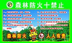 森林防火十禁止