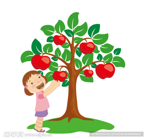 摘苹果