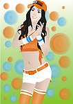 运动美女