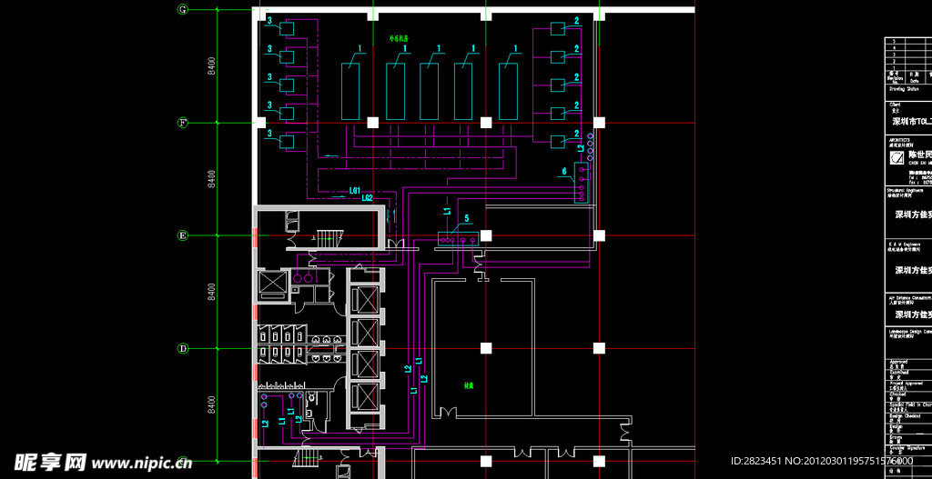 TCL工业研究院 冷冻机房平面图