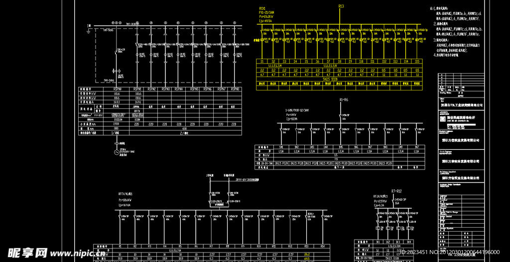 TCL工业研究院 人防配电系统图