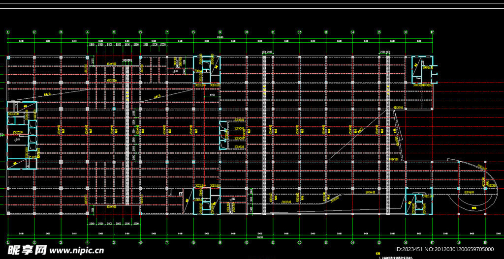 TCL工业研究院 三层结构平面布置图