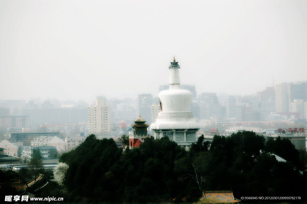 北京北海的白塔