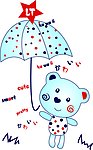 小熊打伞