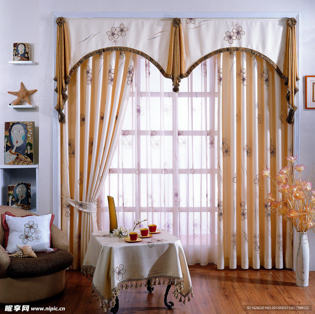 室内设计窗帘贴图资料