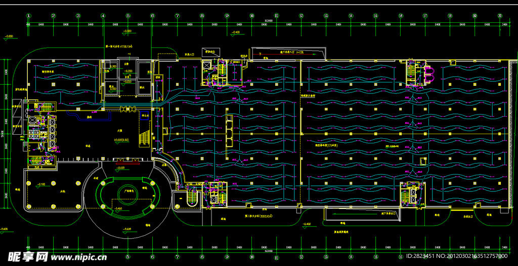 TCL工业研究院 一层照明平面图