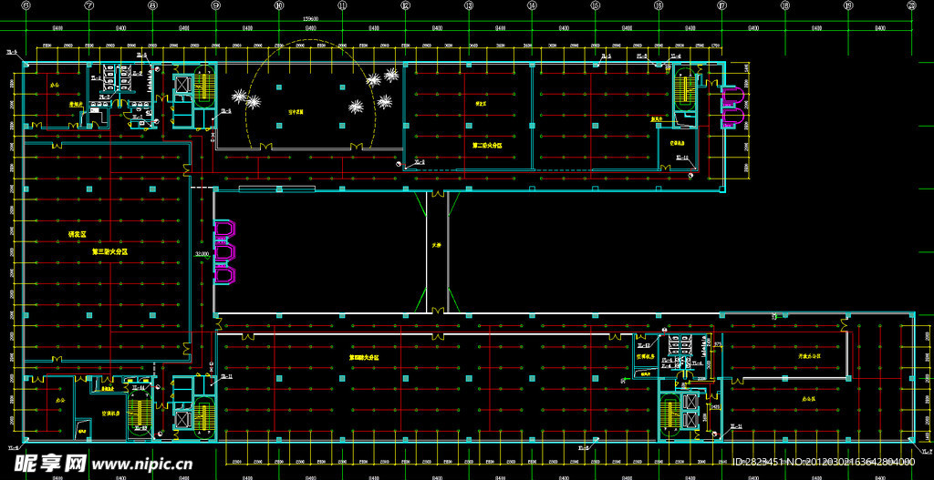 TCL工业研究院 八层给水排水管平面图