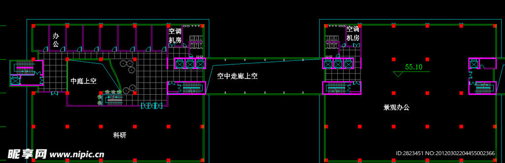 TCL工业研究院 十四层平面图