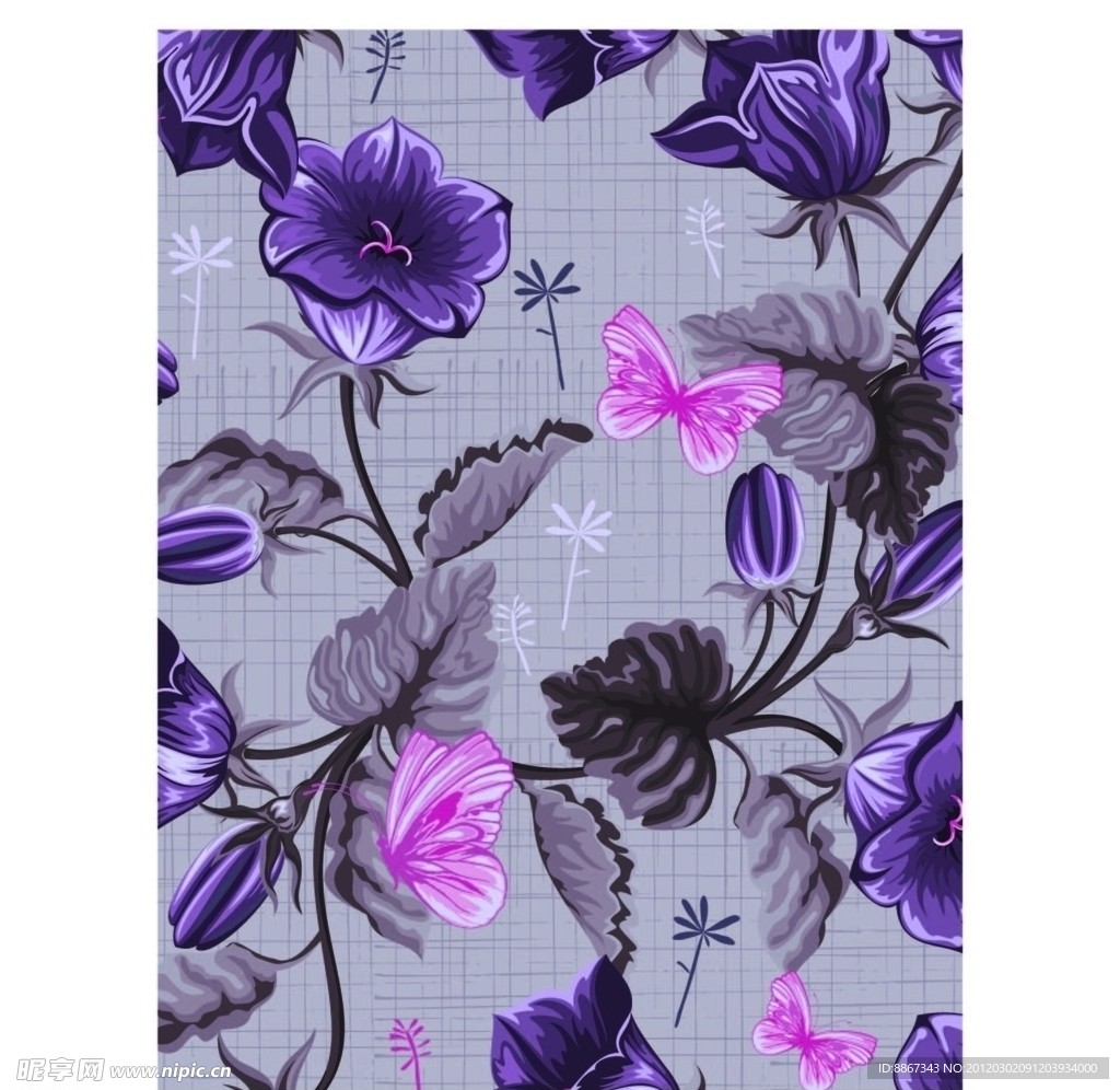 线条时尚花纹