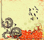 古典花纹纹样背景