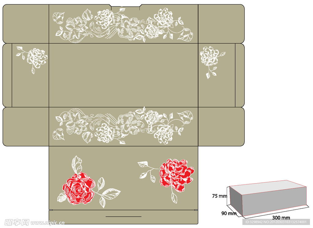 精美花纹盒子解析图