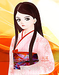 日本和服女