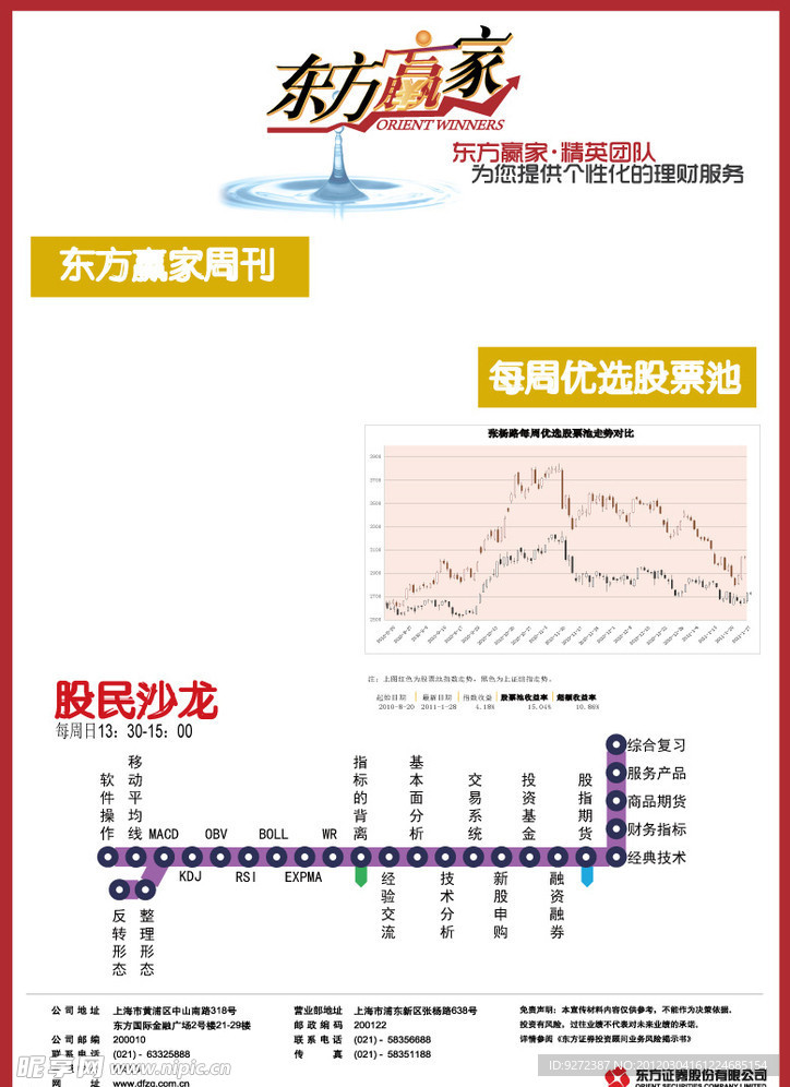 东方赢家证券宣传单页