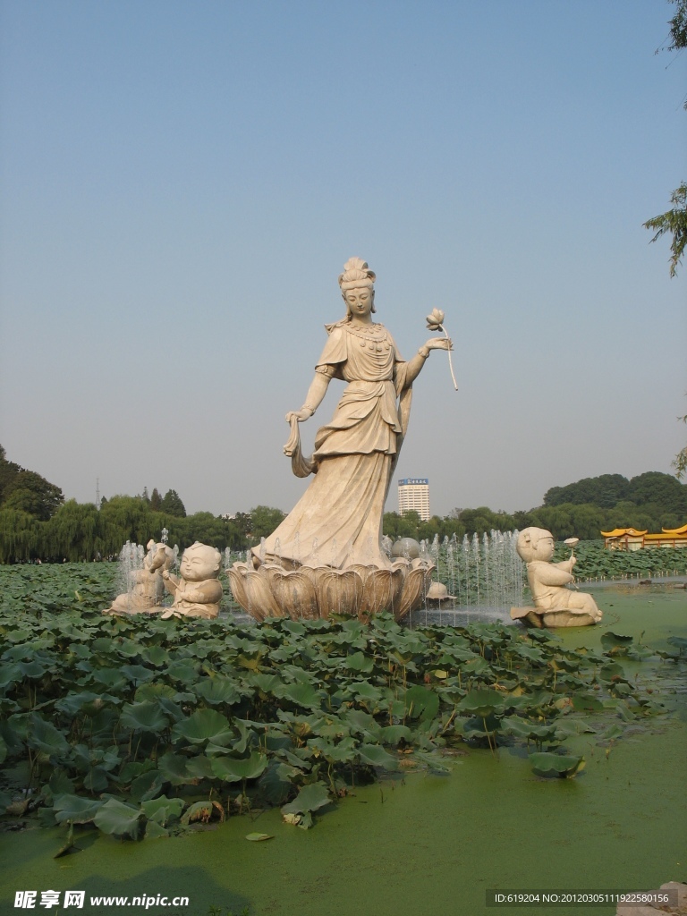 南京玄武湖 雕塑