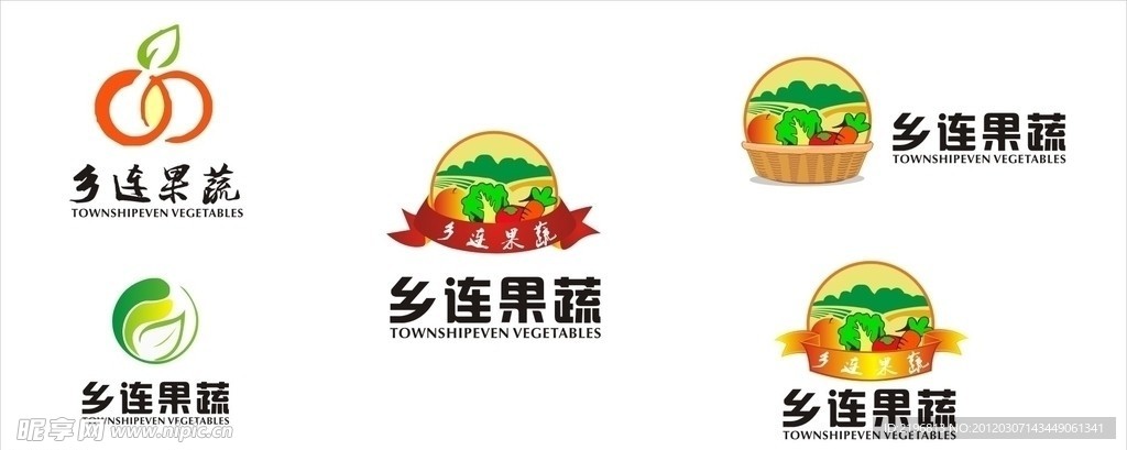 乡连果蔬logo
