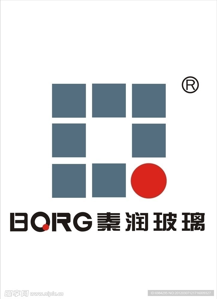 秦润玻璃 标志 logo