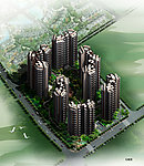 住宅群鸟瞰图