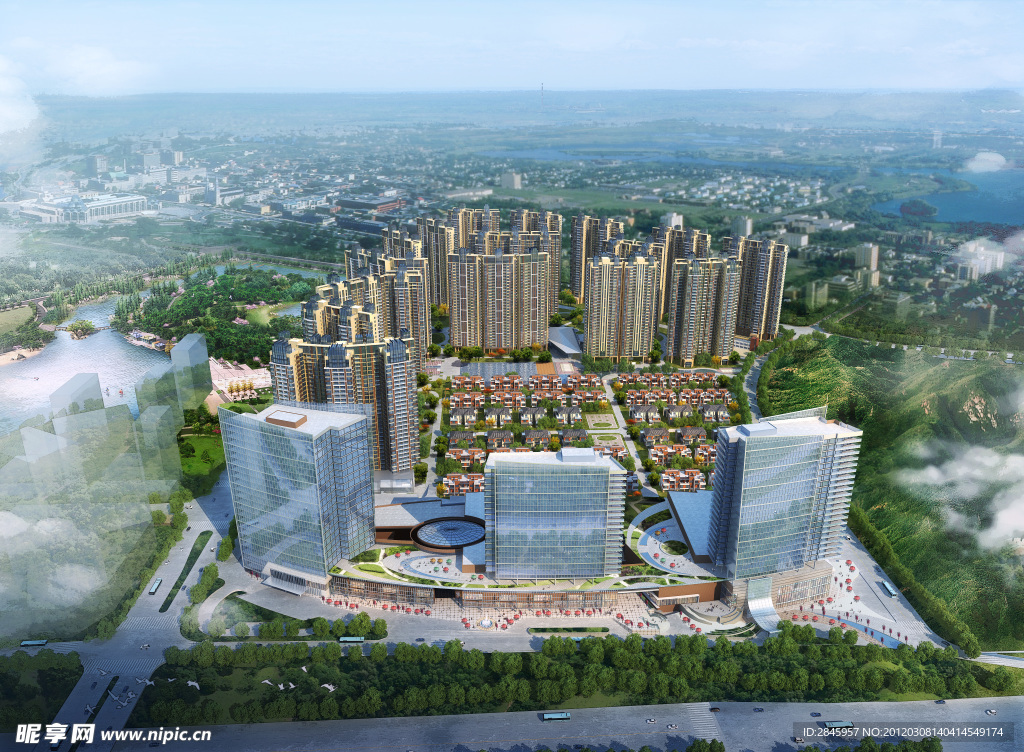 城市建筑效果图