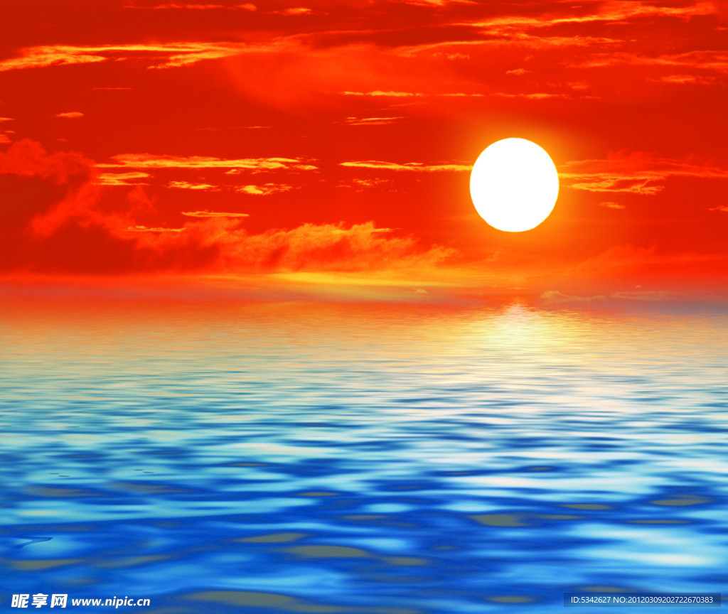海上日出