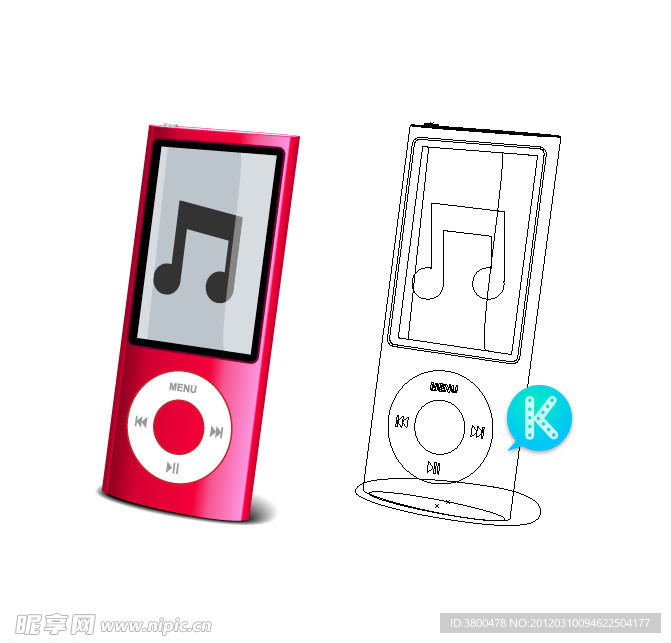 ipod nano5 音乐图标