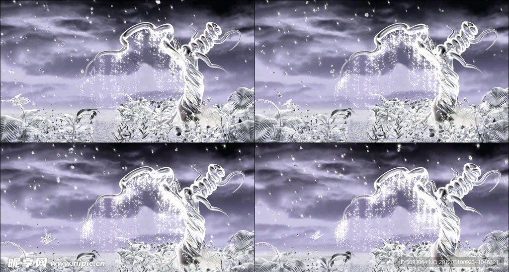 水晶树背景视频
