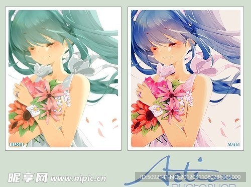 唯美调色动作