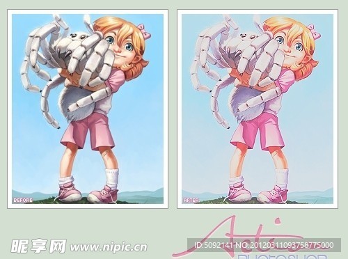 唯美调色动作