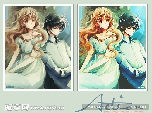 唯美调色动作