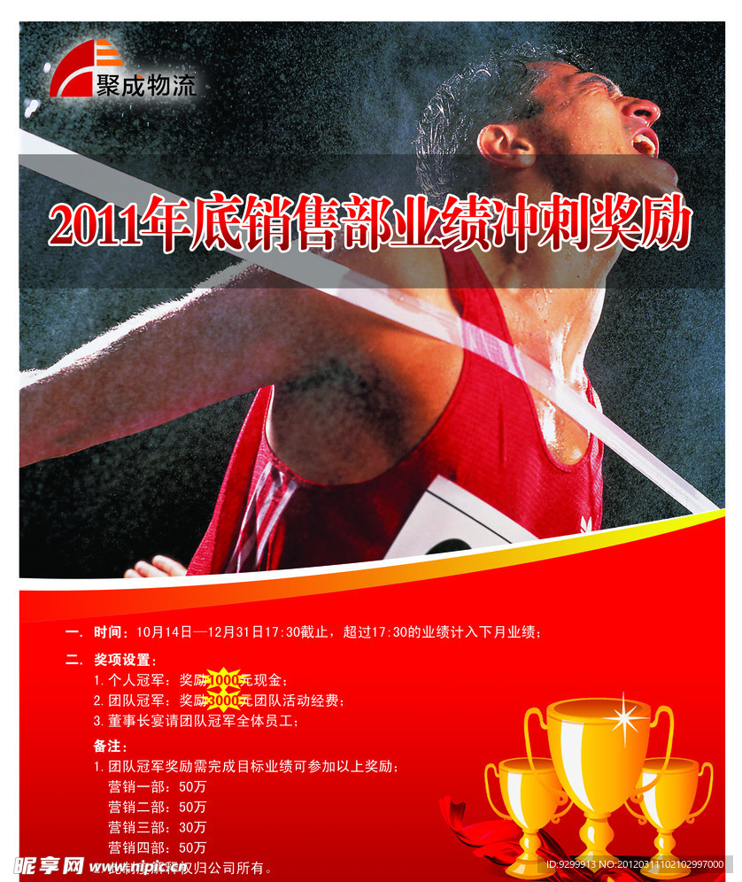 销售部冲刺奖励