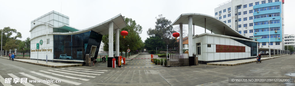 赣南医学院老校区大门全景