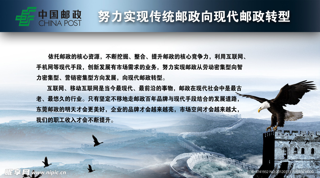 中国邮政转型