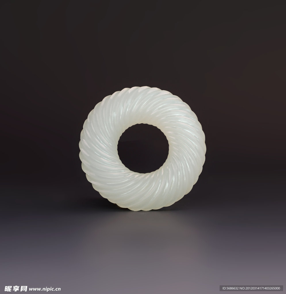 玉器 绞丝纹圆佩