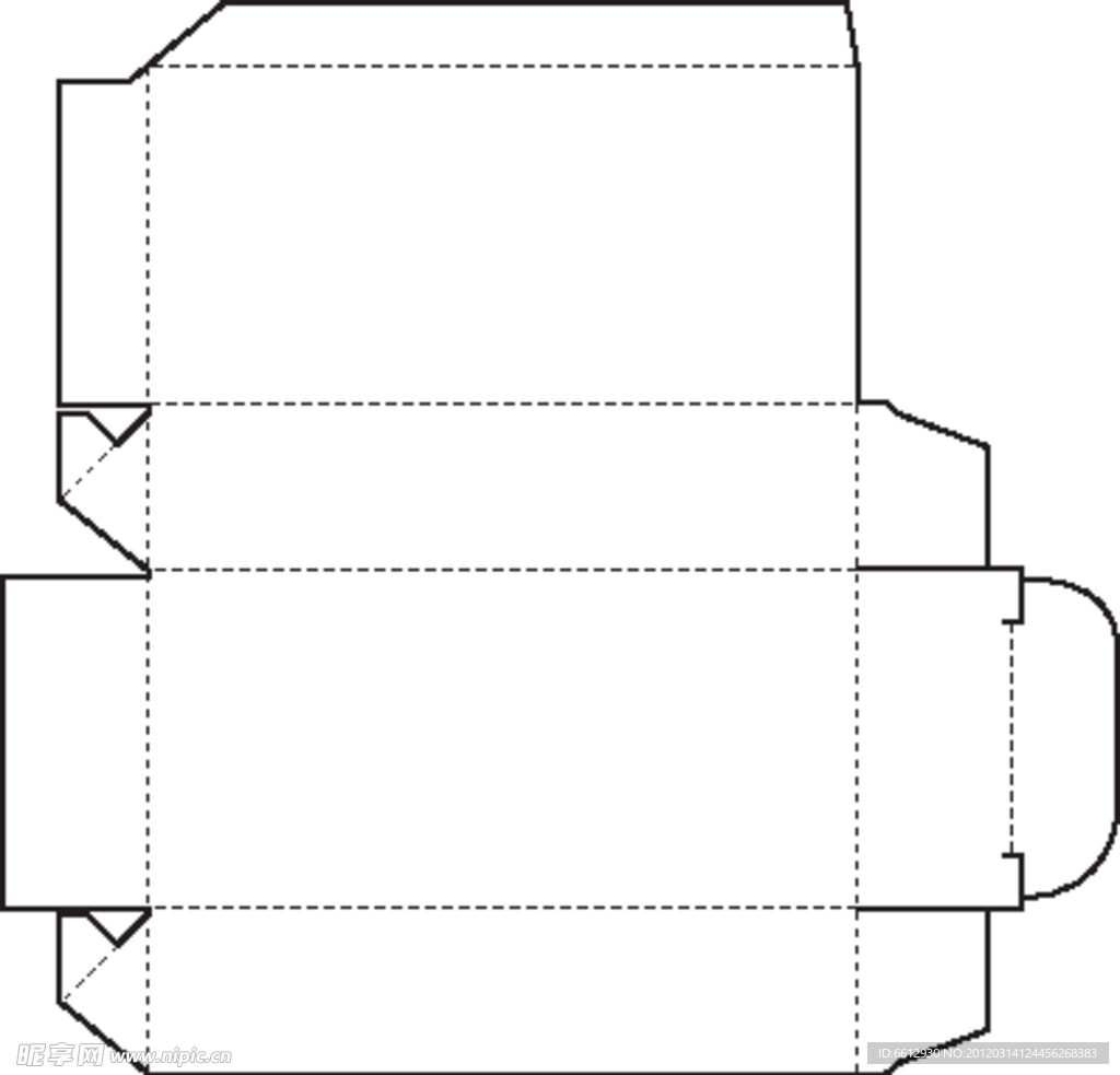 特殊盒型展开图