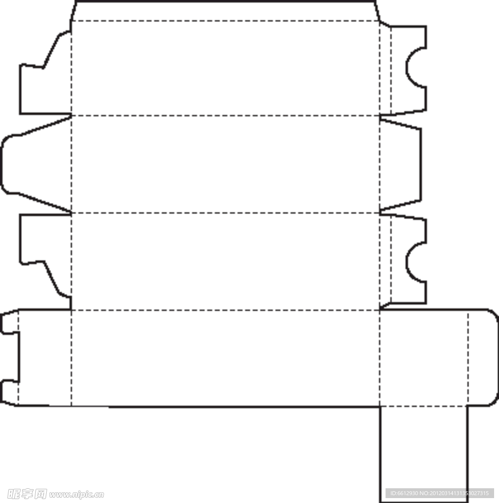 特殊盒型展开图