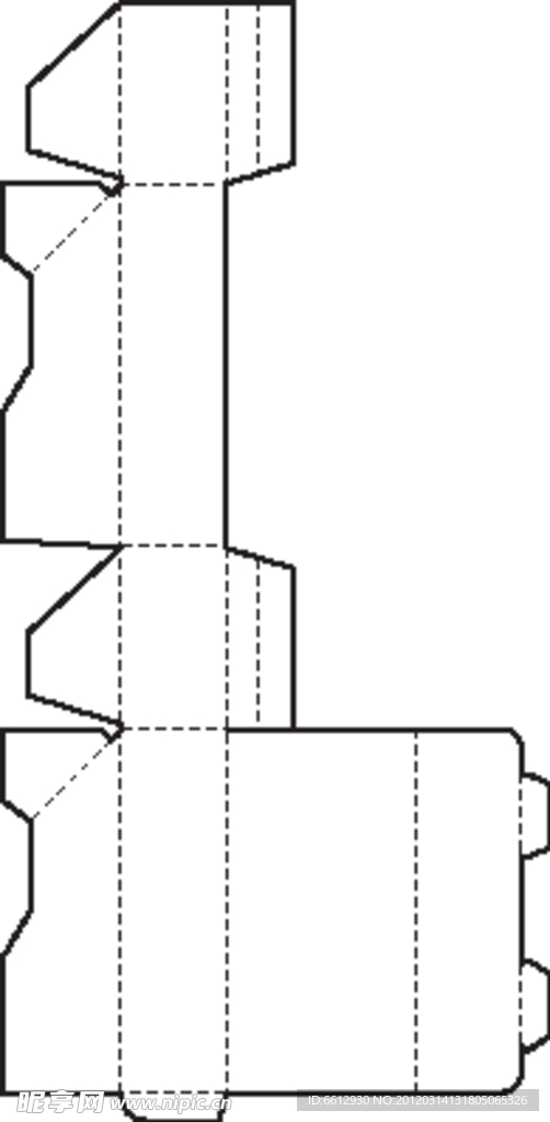 特殊盒型展开图