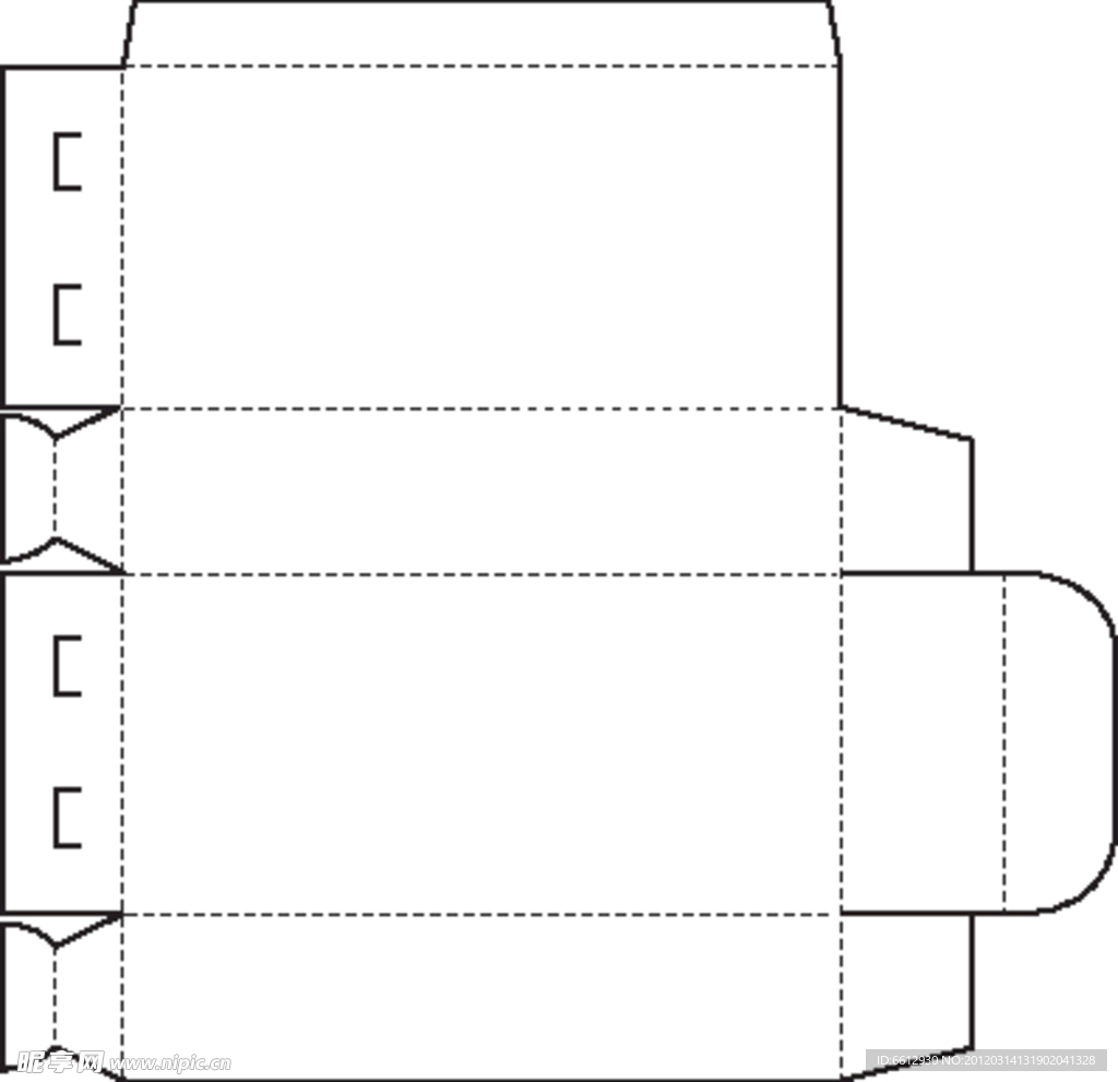 特殊盒型展开图