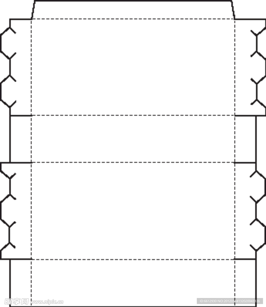 特殊盒型展开图