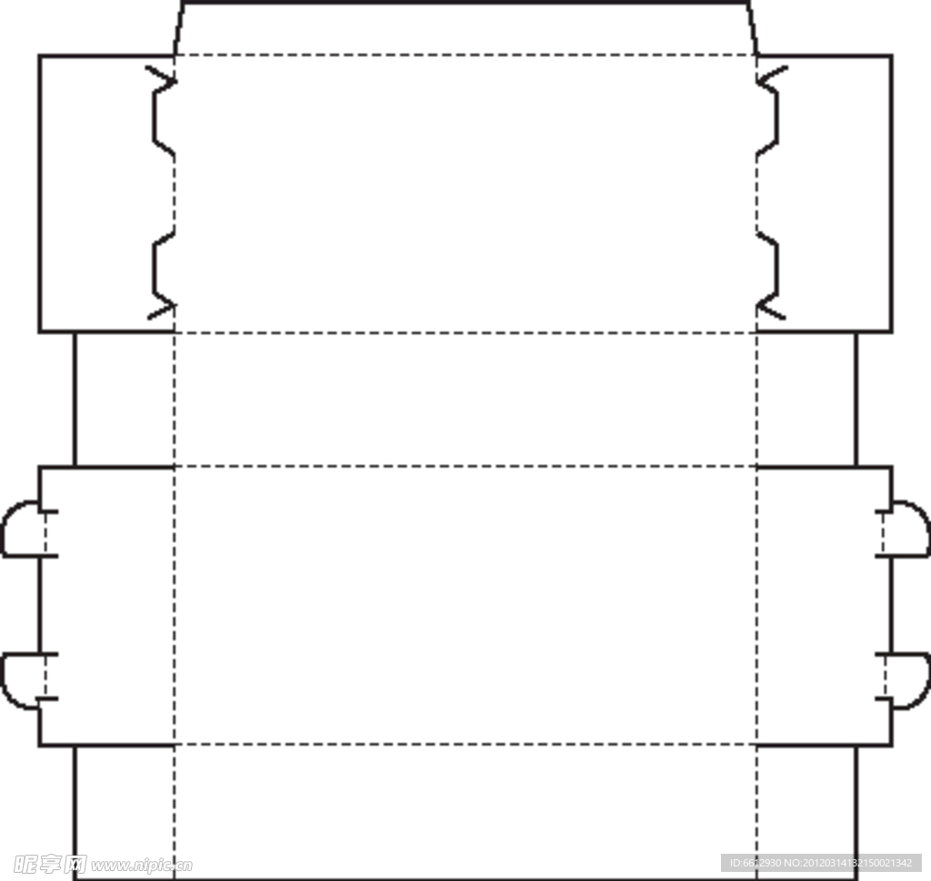 特殊盒型展开图