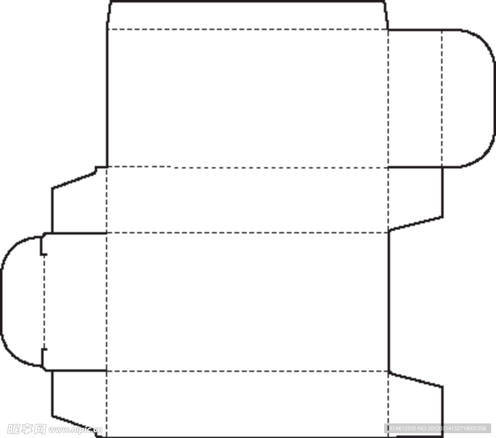 特殊盒型展开图