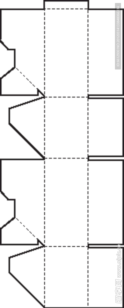特殊盒型展开图