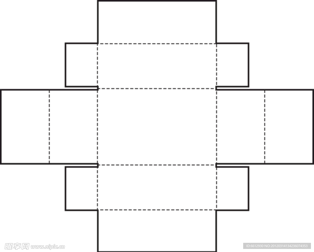 特殊盒型展开图