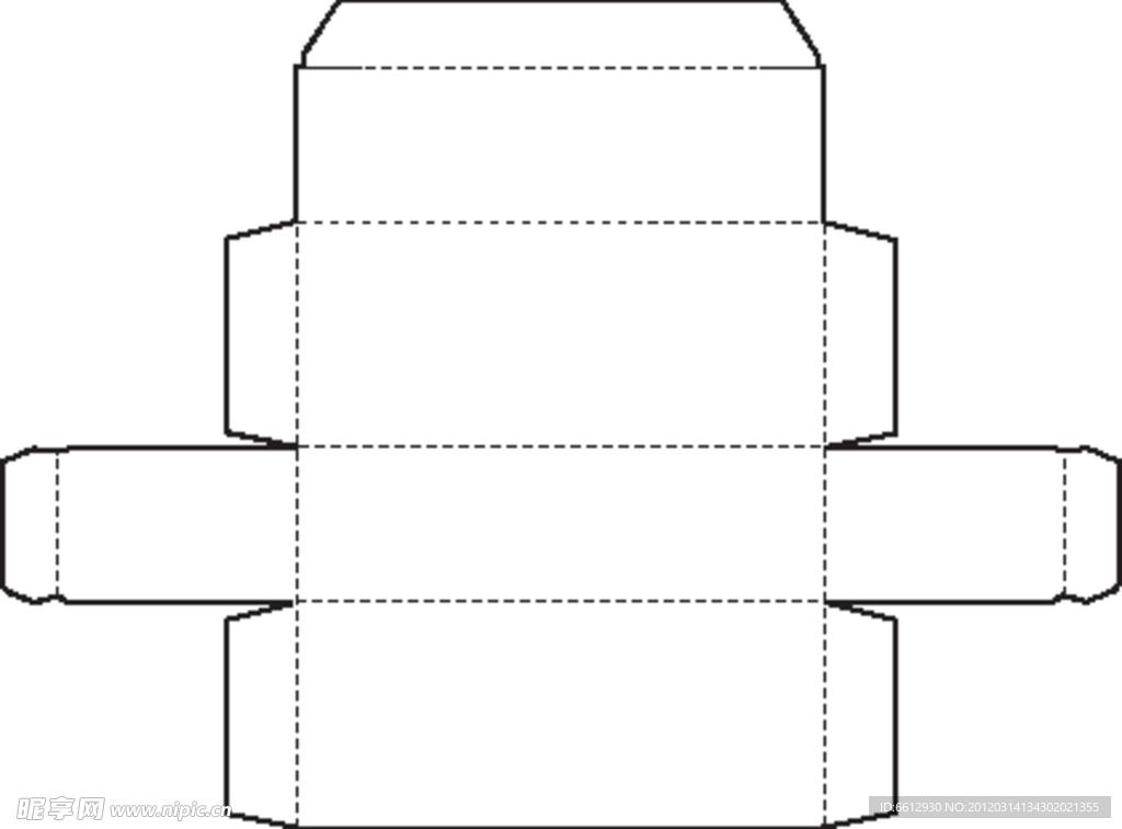 特殊盒型展开图