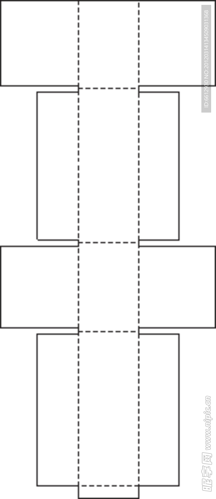 特殊盒型展开图