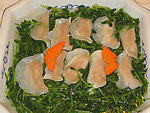 鱼皮角浸豆苗