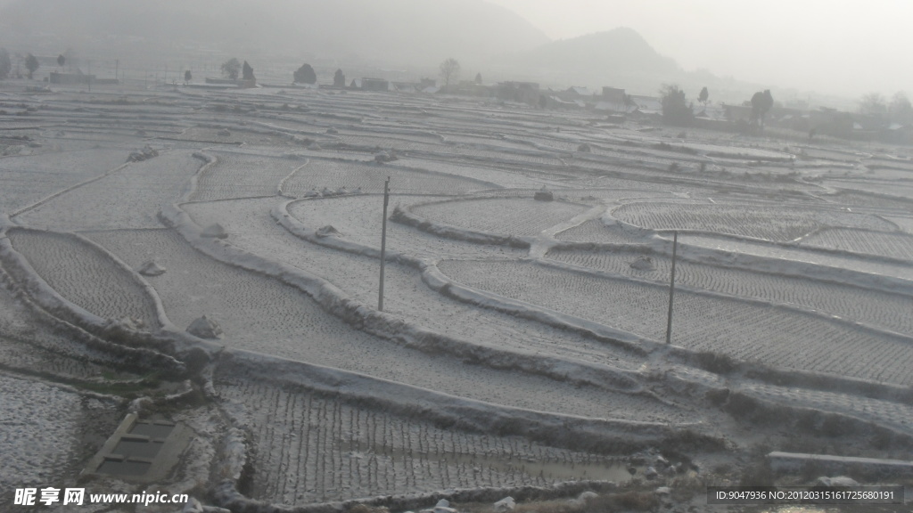 雪地梯田