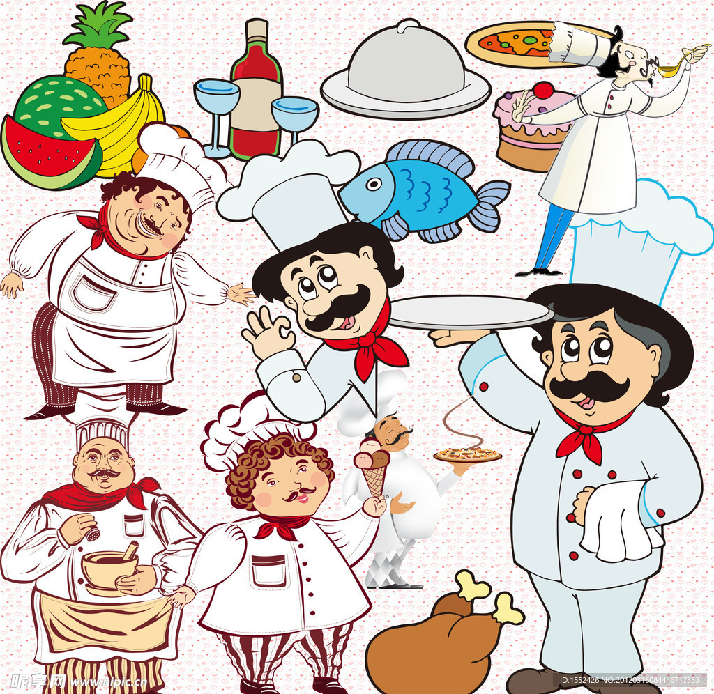 卡通厨师形象免费下载图片素材免费下载 - 觅知网