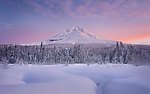 夕阳雪景