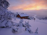 阳光雪景