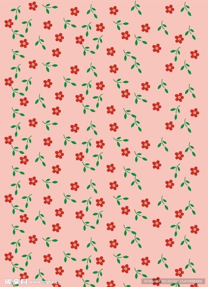碎花底纹