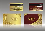 VIP卡 模板 金色名片